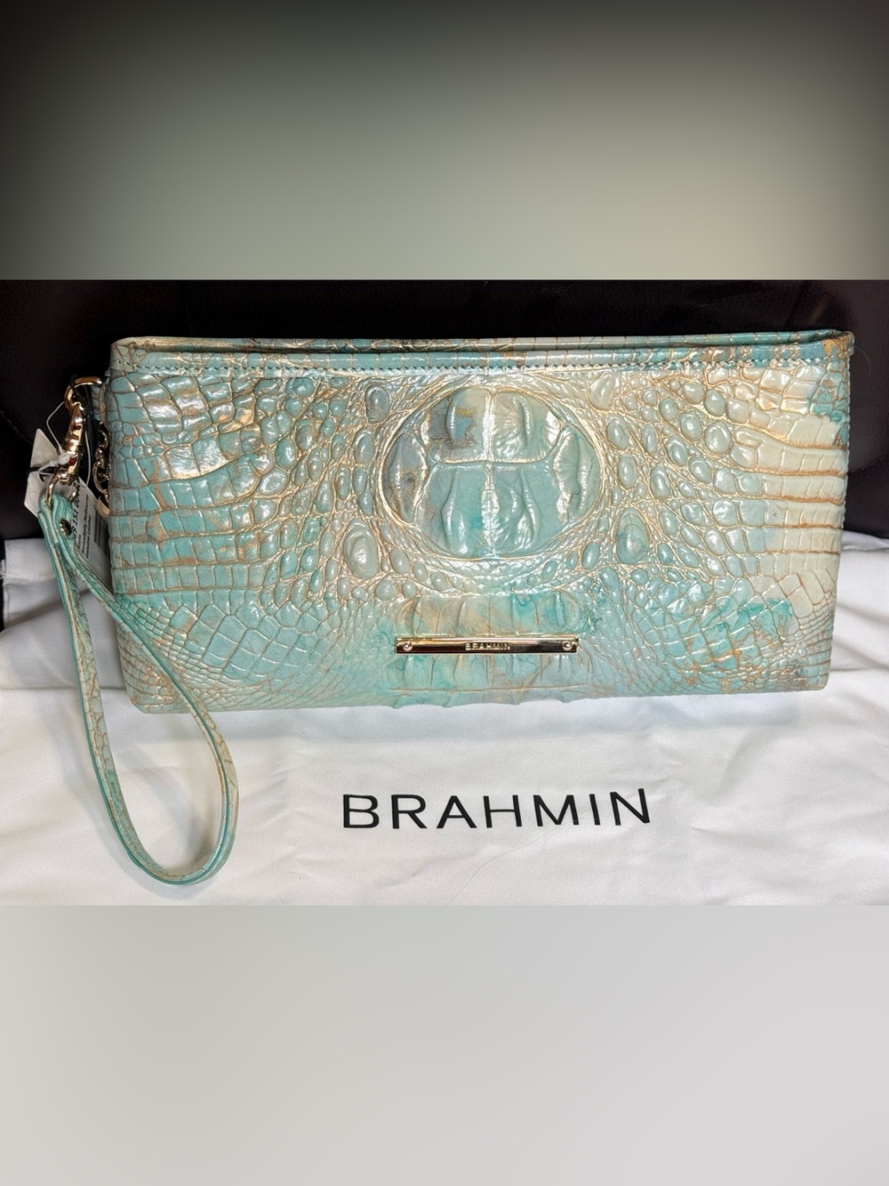 Brahmin Kayla Serendipity Melbourne Leather Wristlet